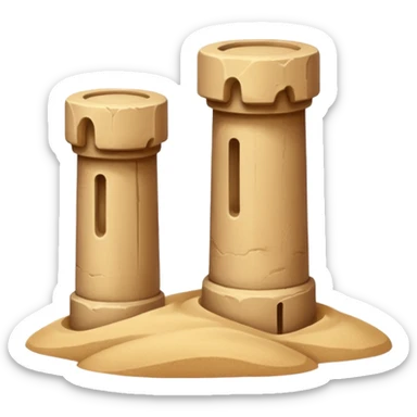 natural Sand Pillars sticker