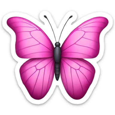 pink butterfly  sticker
