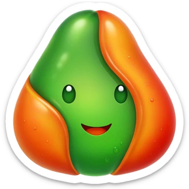 Fruit jelly blob sticker