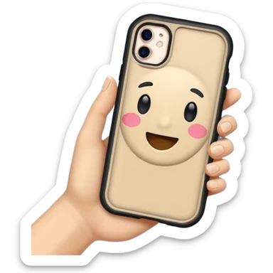 Beige waterproof phone case  sticker