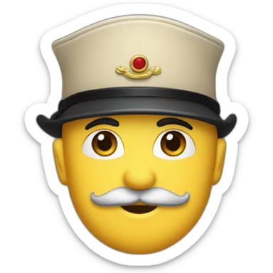 general kepi hat  sticker