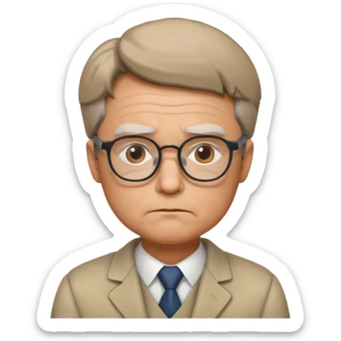 professor in the Money Heist TV show sticker