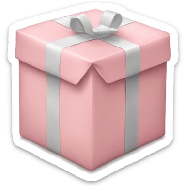 light pink package sticker