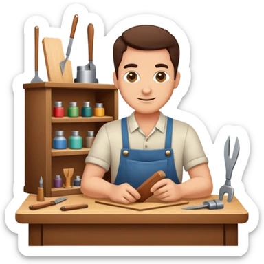 experienced furniture maker sticker