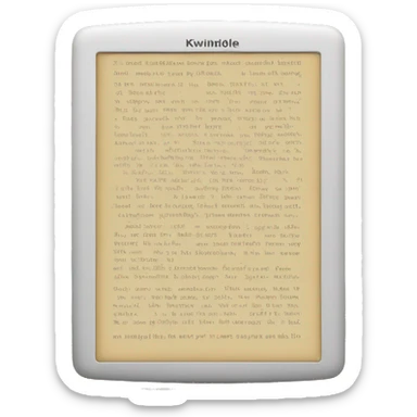 Kindle reading sticker
