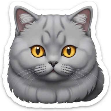 British shorthair cat sticker