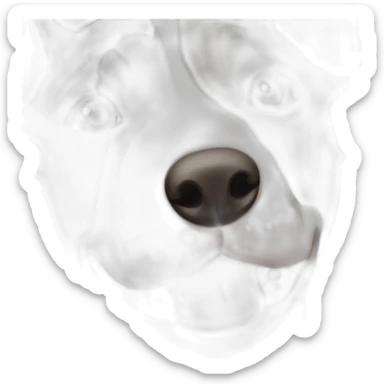 Brindle bullterrier just the face dark hair on right closer to eye sticker