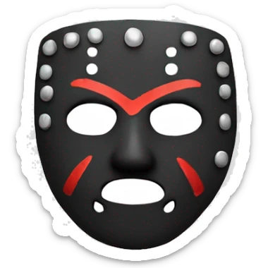 Jason mask sticker
