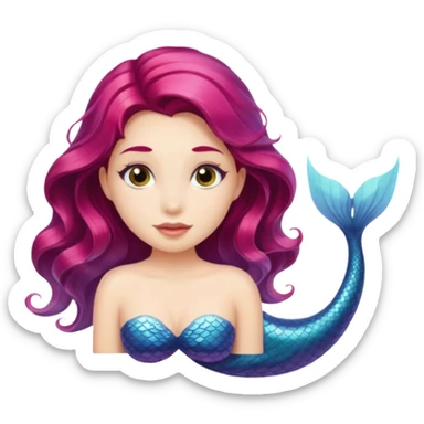 Je vois à moitié sirène sticker