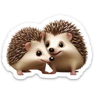 hedgehogs in love drina beer  sticker