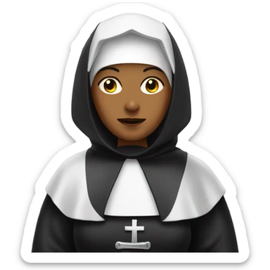 A crime fighting nun sticker