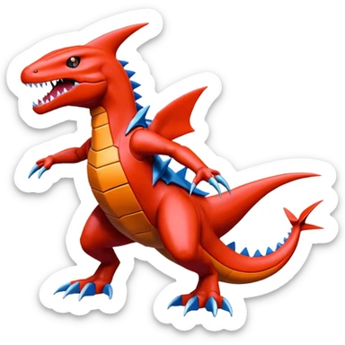 Scizor-Salamence-Garchomp-Pokémon-Digimon-Fakémon-creature sticker
