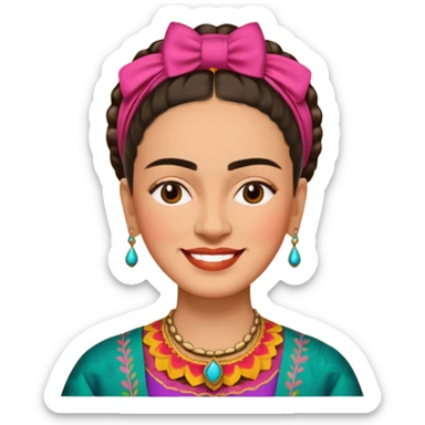 Frida Kahlo happy sticker