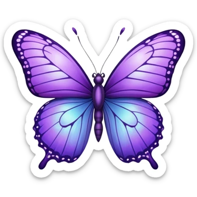 Borboleta lilás  sticker