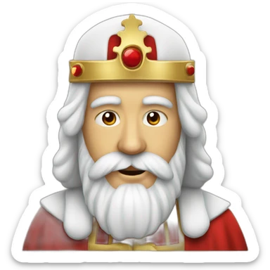 Tête de Saint Nicolas qui sourit  sticker