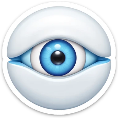 Pill with an eyeball inside  sticker