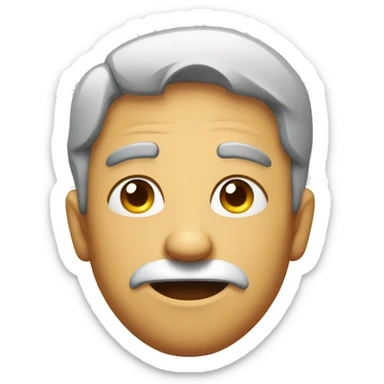 Face emoji squinting eyes sticker