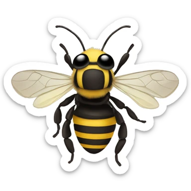 Create a Christmas bee  sticker
