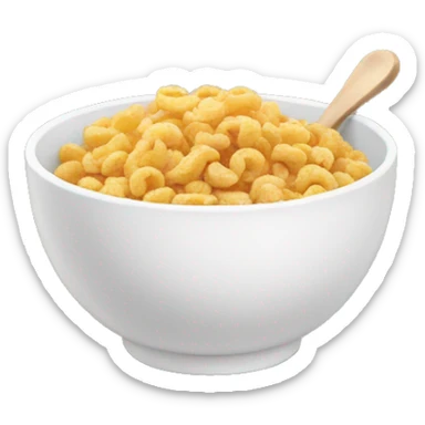 cereal bowl sticker