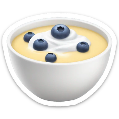 Yogurt bowl with blue Barrie’s down the middle  sticker
