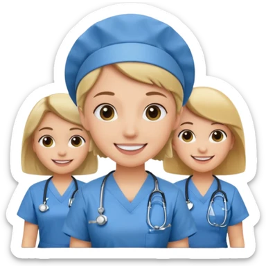 classroom with nurses sticker