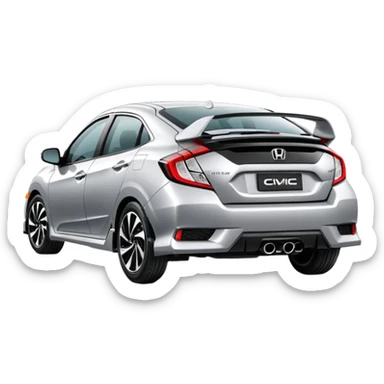 Honda Civic 1.6 İes egzozlu sticker