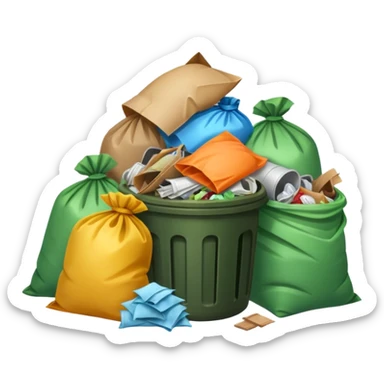 Garbage Trash sticker