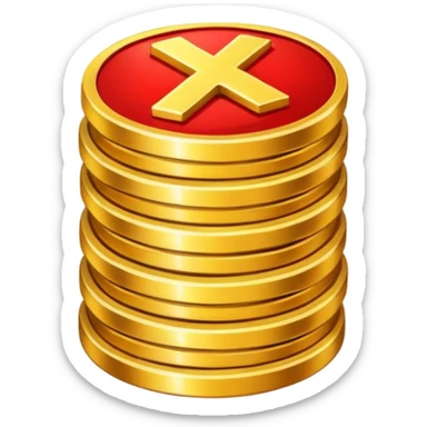 💲+ ❌ sticker