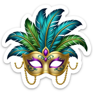 mascara de carnaval sticker