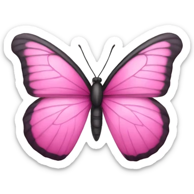 Pink butterfly  sticker