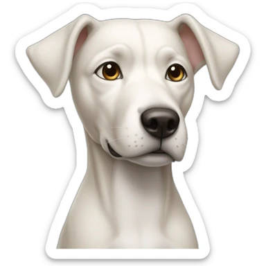 un chien qui se leche sticker