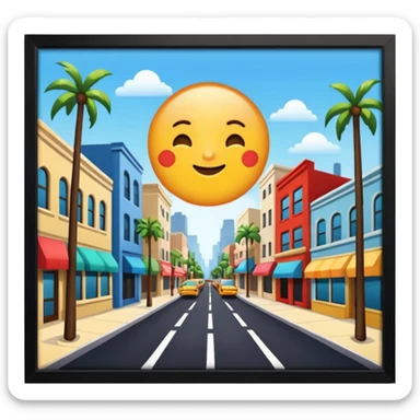 Hollywood Street sticker