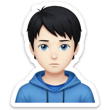 Anime boy sticker