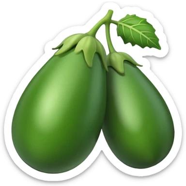 green brinjal sticker