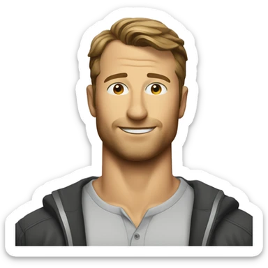 glen powell sticker