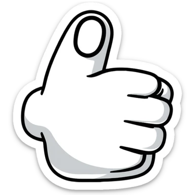 thumbs up like button social media sticker