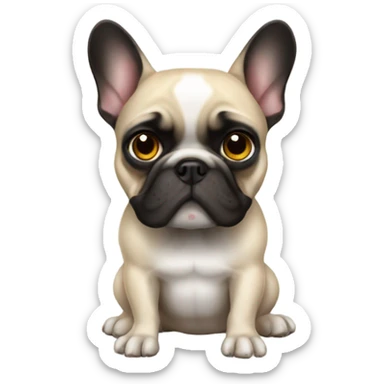 Investigator French bulldog sticker
