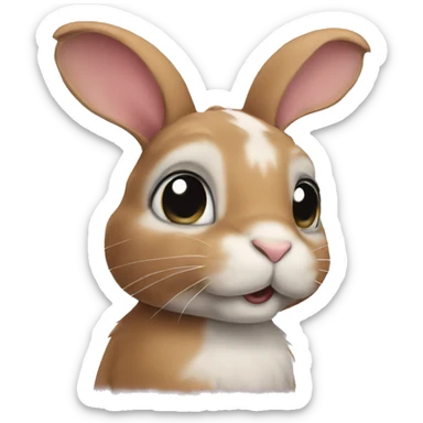 bunny sticker