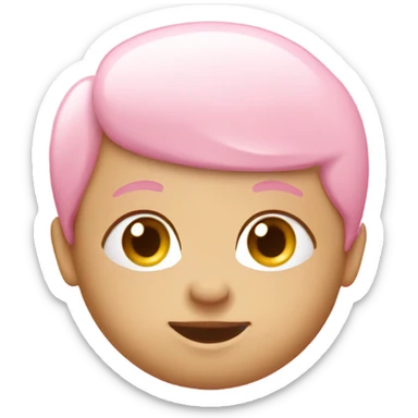 Baby pink pushpin sticker