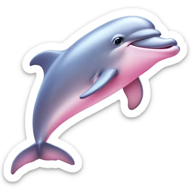 Pastel-pink-colors-dolphin sticker
