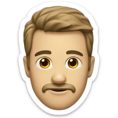 Homme qui se touche la tête sticker