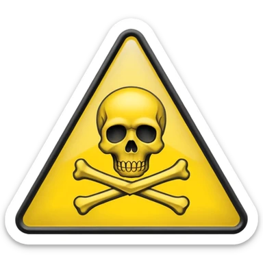 chemical weapons sign sticker