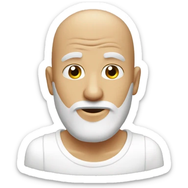 skibidi toilet bald man head in toilet sticker