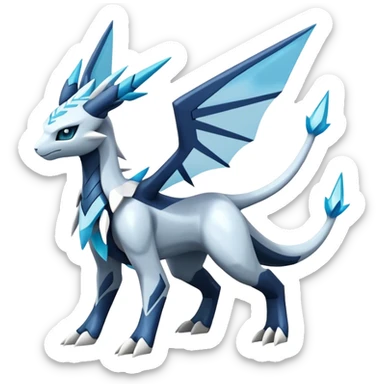 Kyurem-Glaceon-dialga-hybrid, full body sticker