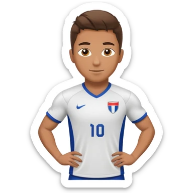 A soccer player sticker