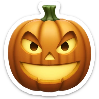 Pumkin not carved sticker