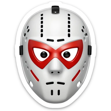 Masque de hockey de kanye west sticker