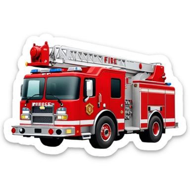 Fire Engine - Pierce Enforcer Pumper (Model Year: 2021) (Iconic colour: Red) sticker
