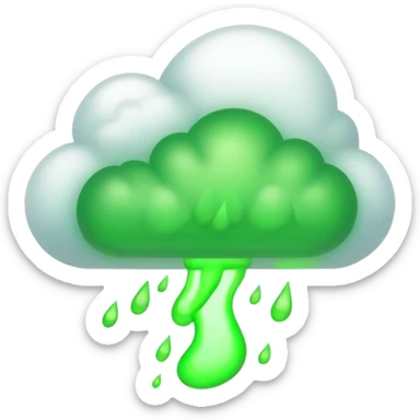 farting green sticker