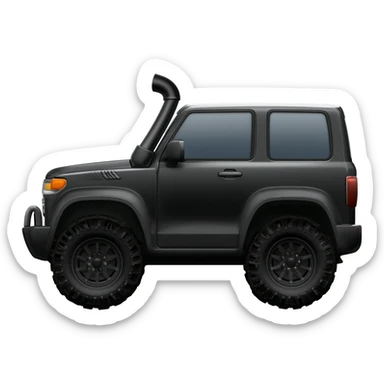 car with 4WD snorkel sticker